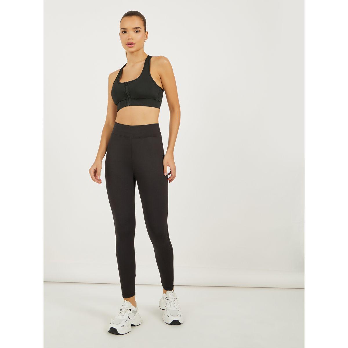 مجموعة من 2 ليقنز سادة بخصر عريض-women-clothing-sportswearandactivewear-bottoms-joggersandtrackpants-image-5
