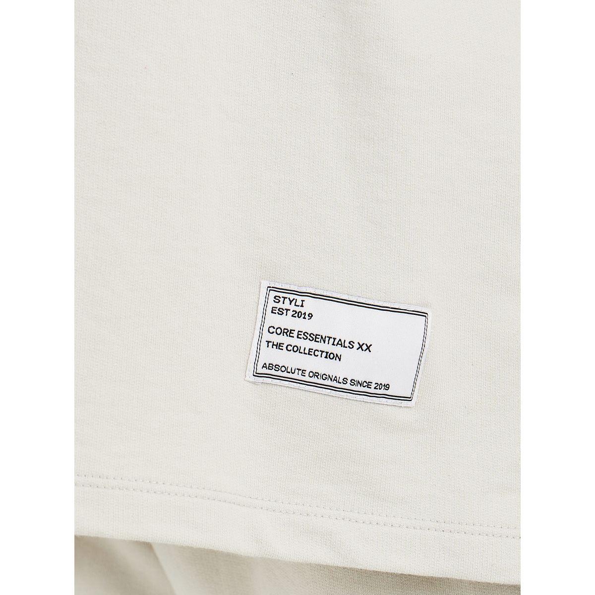 Styli Loopback Longline Sweatshirt and Wide Leg Joggers Co-Ords-women-clothing-coordsets-image-3