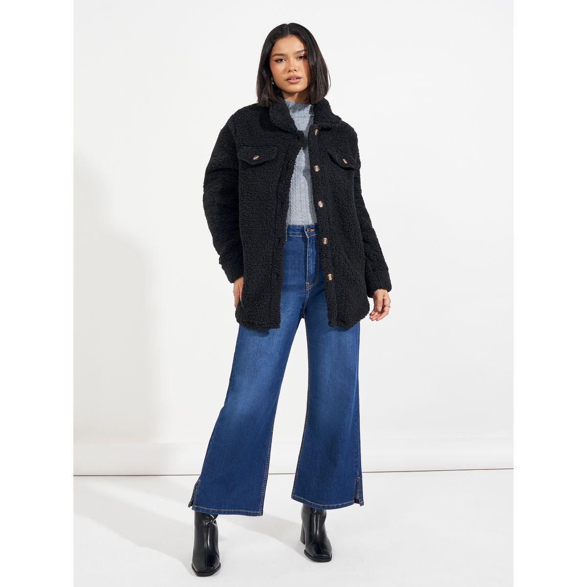 Styli Oversized Longline Faux Fur Shacket-women-winterwear-coatsandjackets-jackets-image-3