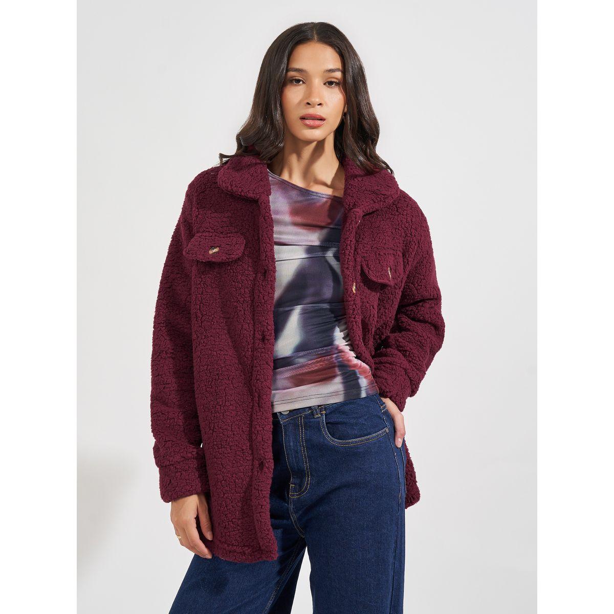 شاكيت طويل فضفاض بفرو صناعي-women-winterwear-coatsandjackets-jackets-image-3
