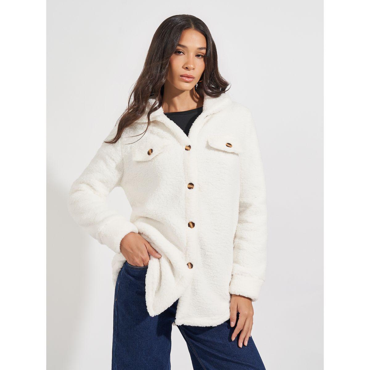 Styli Oversized Longline Faux Fur Shacket-women-winterwear-coatsandjackets-jackets-image-1