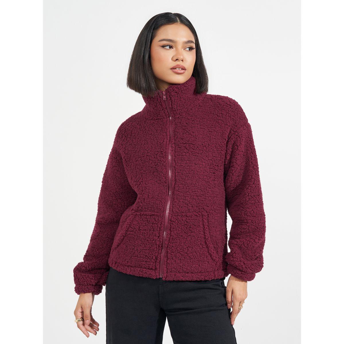 Styli Regular Fit Regular Length Faux Fur Bomber Jacket-women-winterwear-coatsandjackets-jackets-image-1