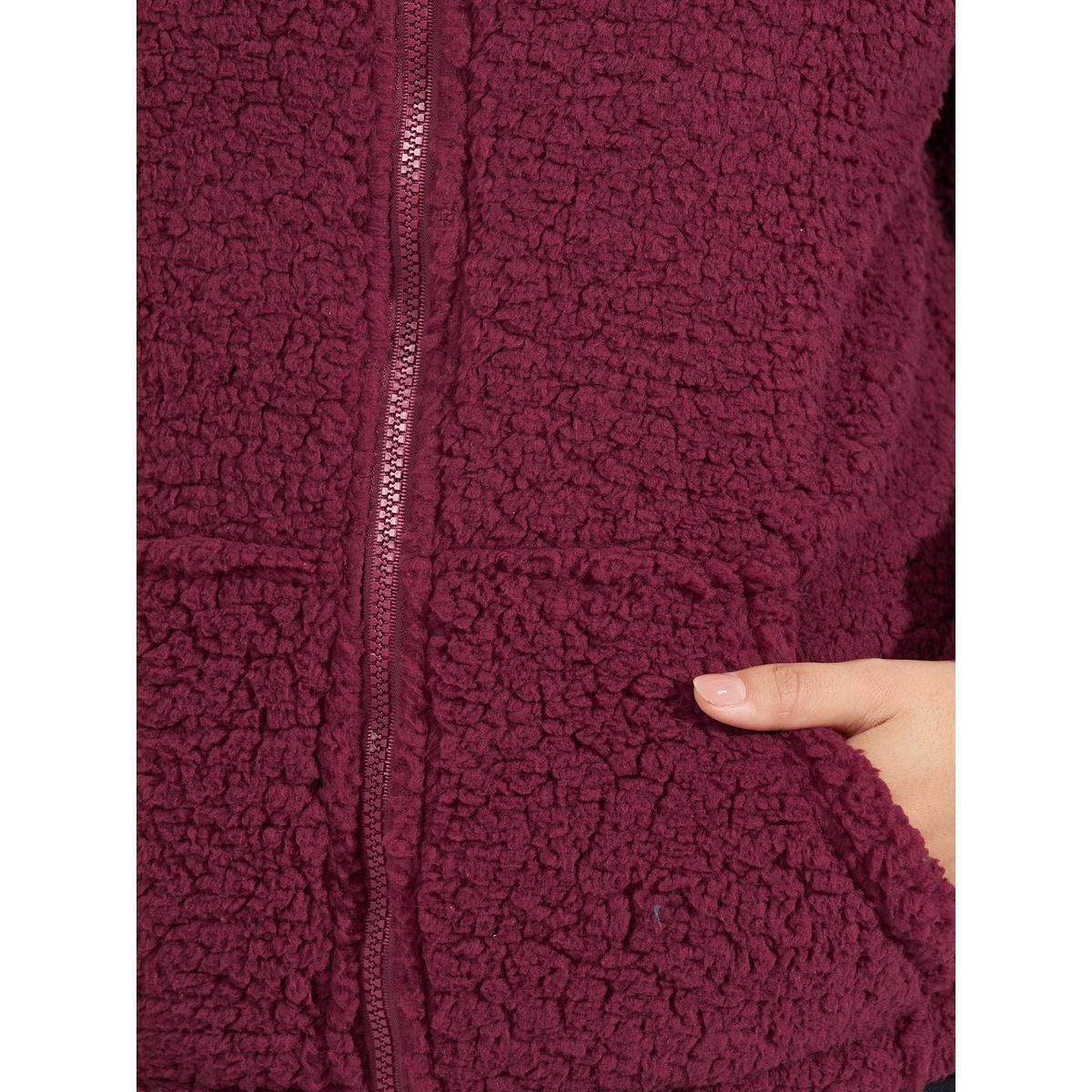 جاكيت بومبر بقصة عادية وفرو صناعي-women-winterwear-coatsandjackets-jackets-image-4