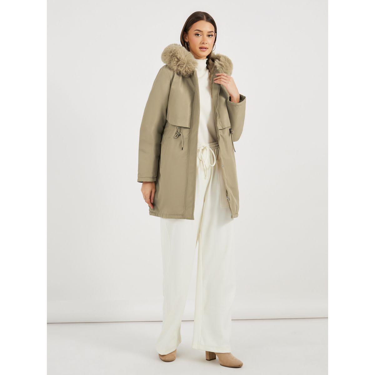 Styli Knee Length Regular Fit Parka Coat-women-clothing-coatsandjackets-coats-image-2