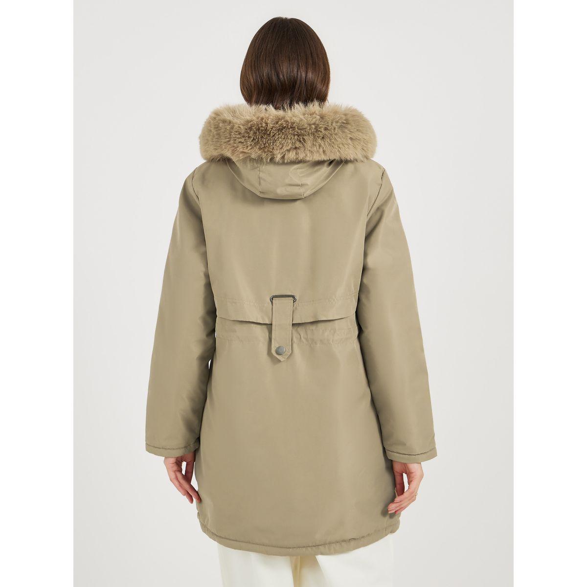 معطف باركا بطول الركبة مع قصة عادية-women-clothing-coatsandjackets-coats-image-4