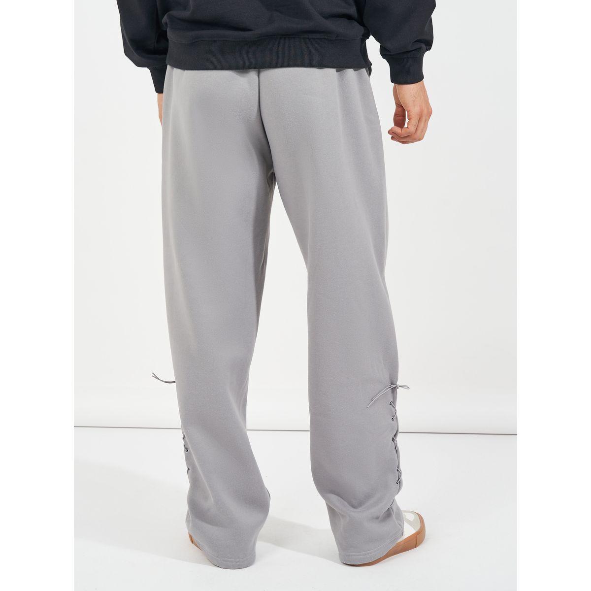 Styli Eyelet Detail Bonded Fleece Oversized Joggers-men-clothing-bottoms-joggers-image-6