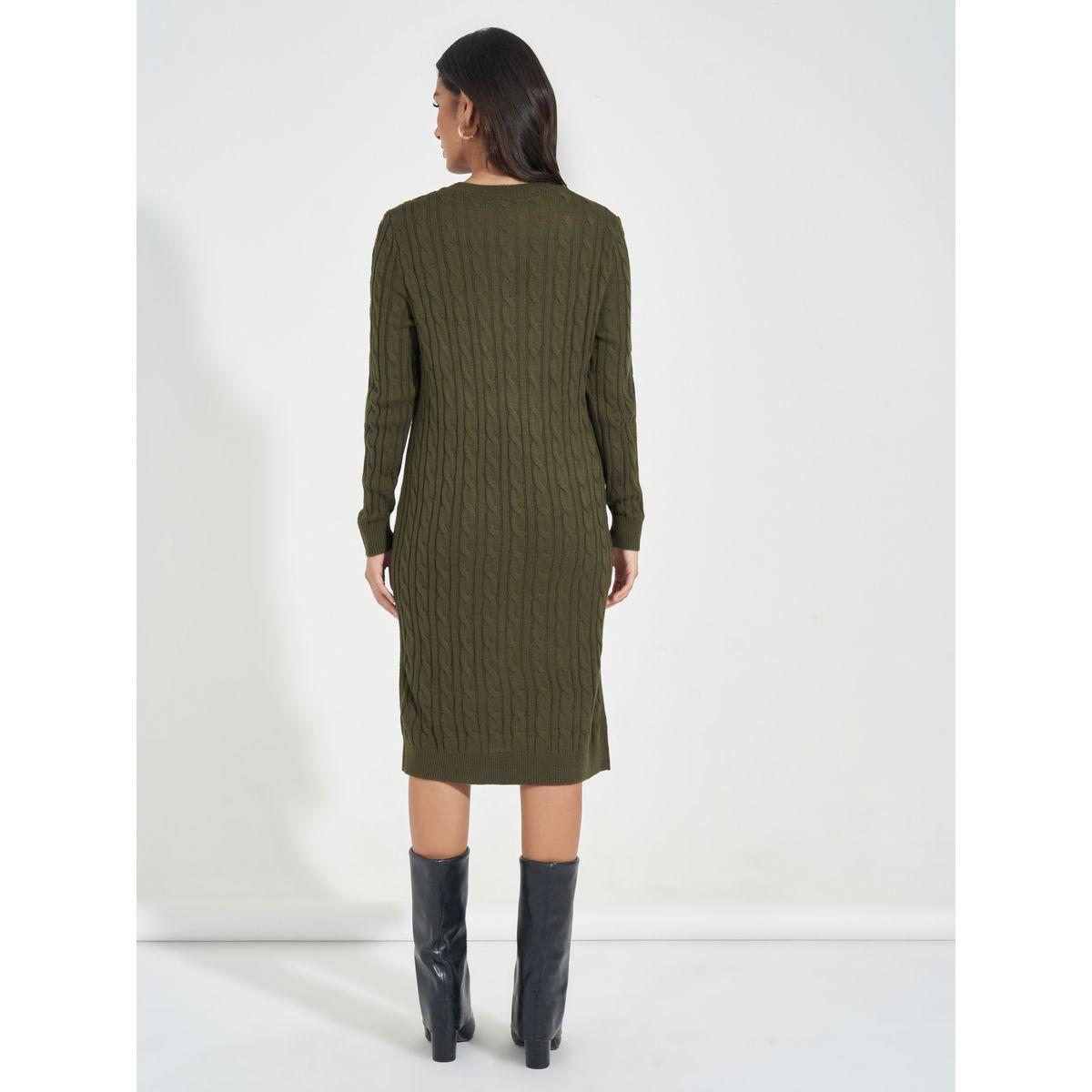 فستان بطول الركبة وتفاصيل محبوكة-women-clothing-dresses-image-6