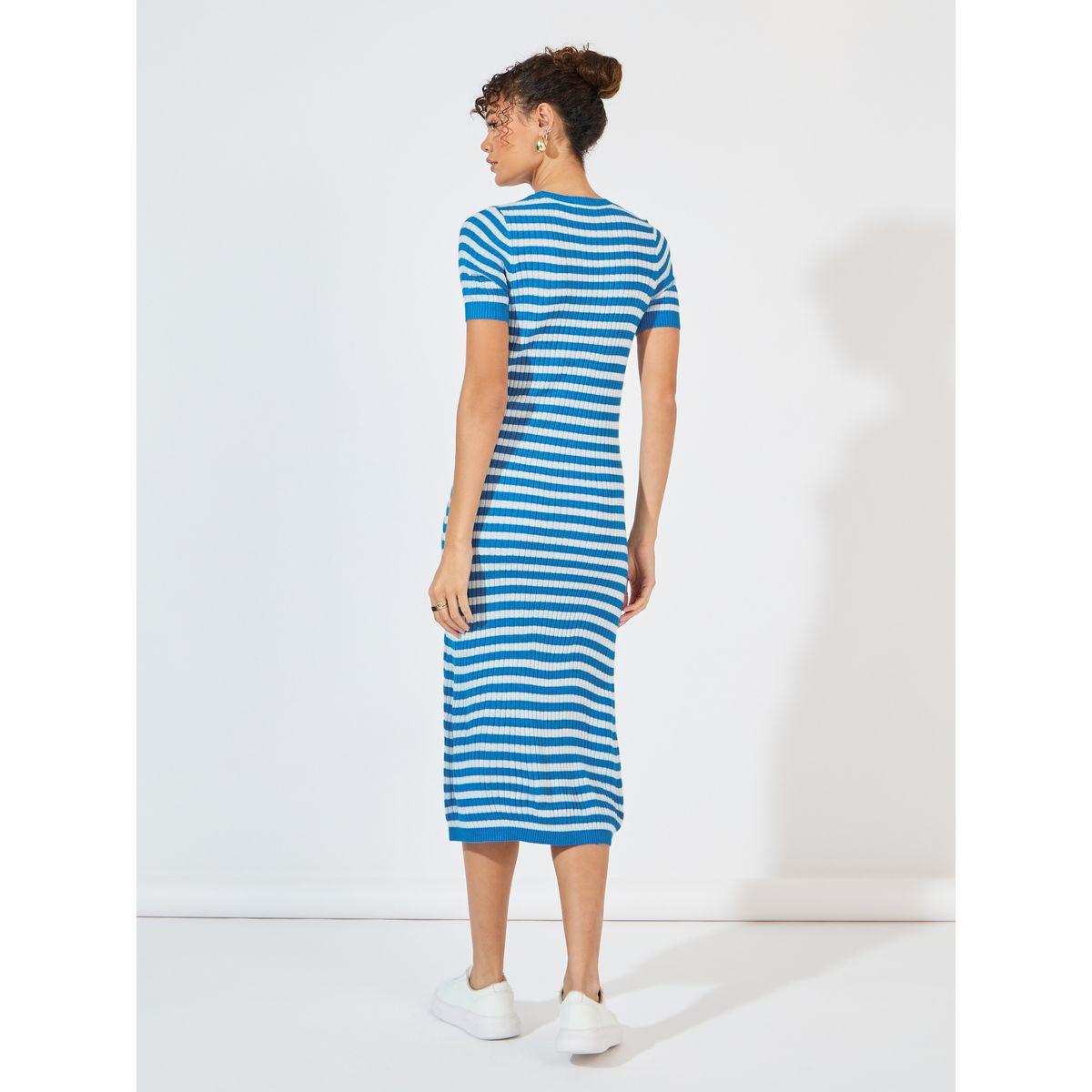 Styli Striped Knit Sweater Midi Dress-women-clothing-dresses-image-6