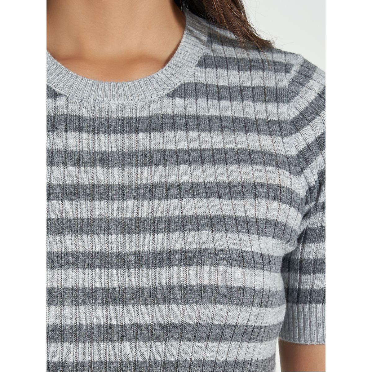 Styli Striped Knit Sweater Midi Dress-women-clothing-dresses-image-5