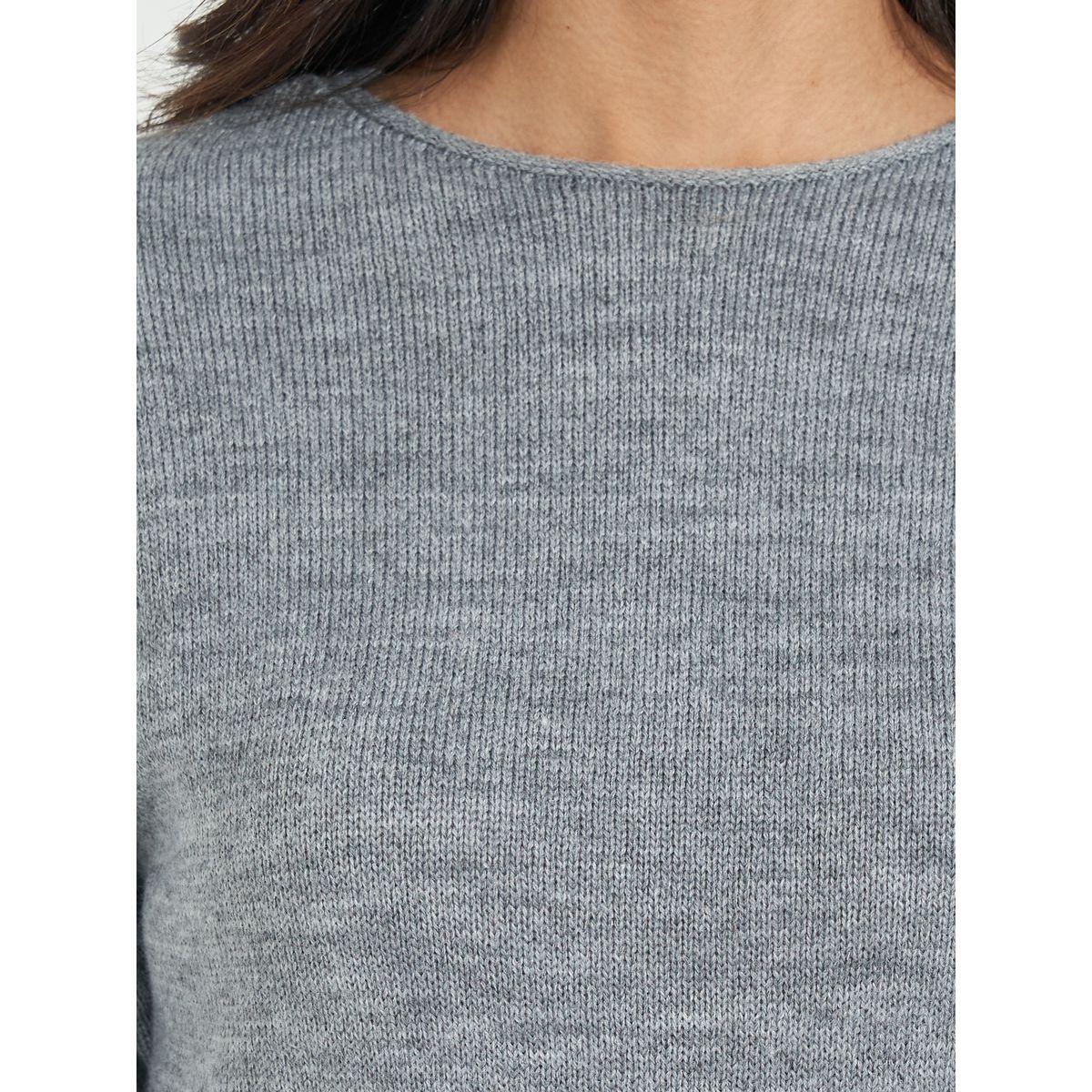 Styli Plain Knit Sweater Knee Length Dress-women-clothing-dresses-image-4