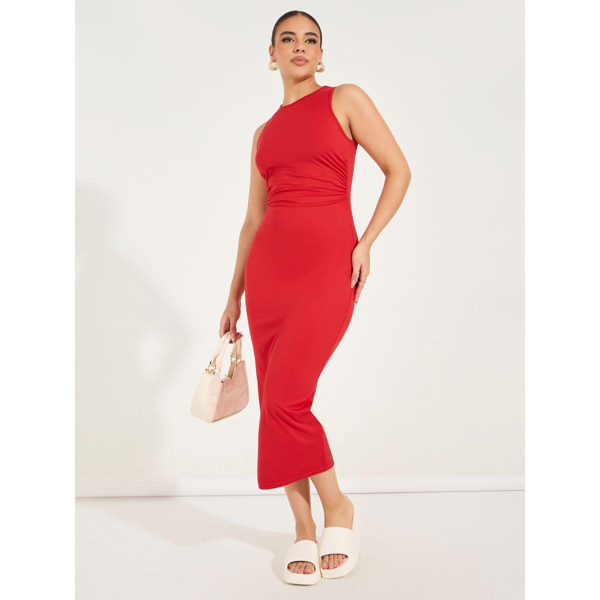 Styli Sleeveless Bodycon Midi Dress-women-clothing-dresses-image-1