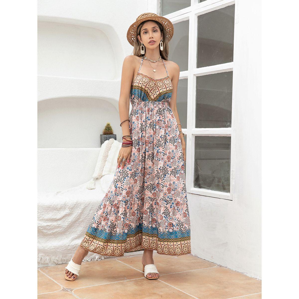 Russty Dustty X Styli Russty Dustty Strappy Printed A-Line Maxi Dress-women-clothing-dresses-image-1