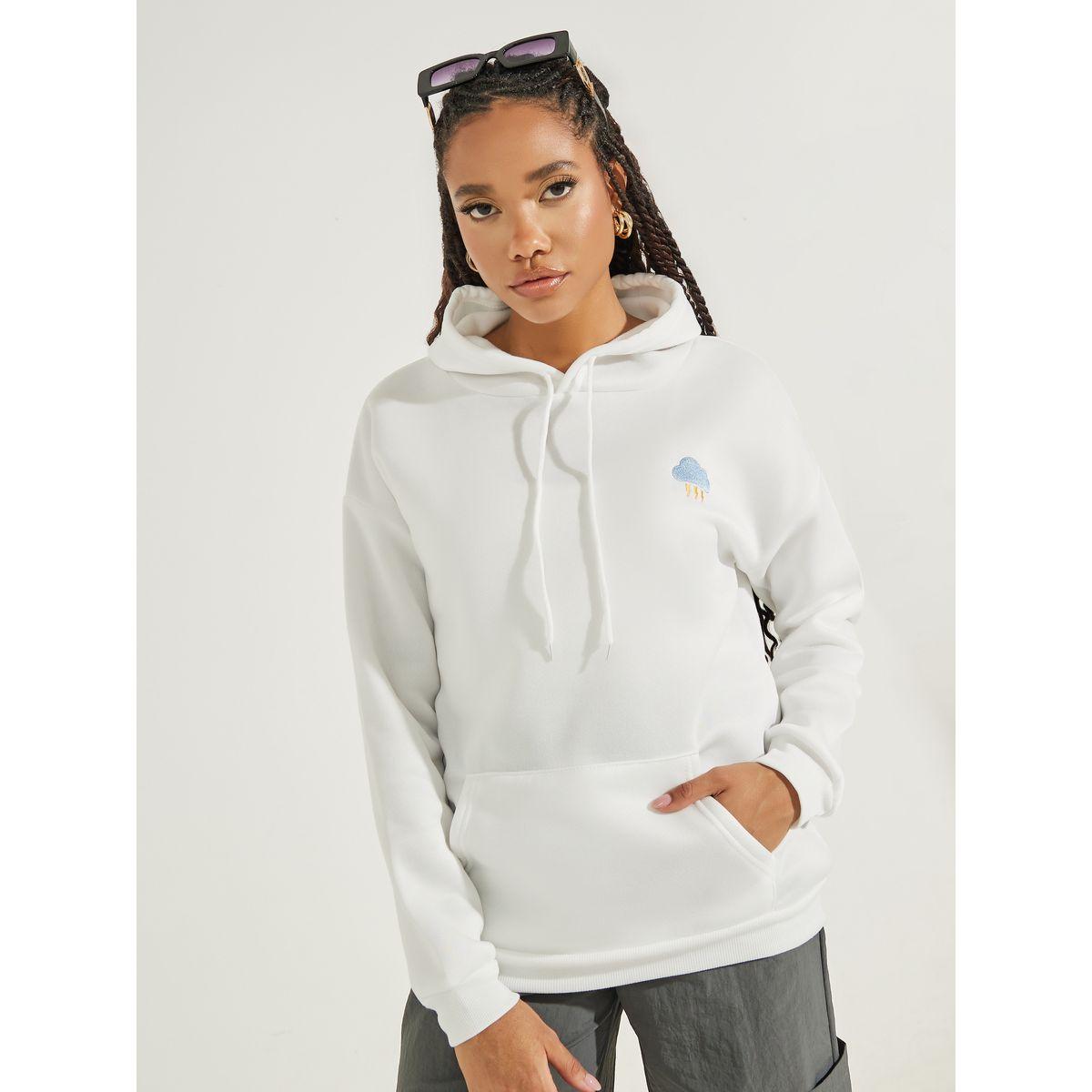 Styli Regular Fit Embroidered Hoodie with Dropped Shoulder-women-clothing-hoodiesandsweatshirts-hoodies-image-3