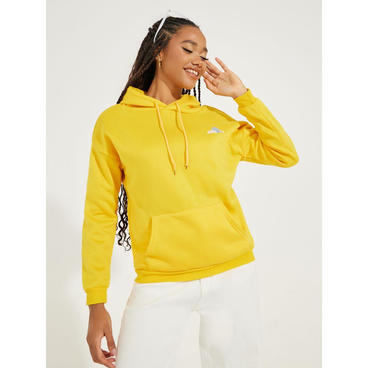 Styli Regular Fit Embroidered Hoodie with Dropped Shoulder-women-winterwear-hoodiesandsweatshirts-hoodies-image-1