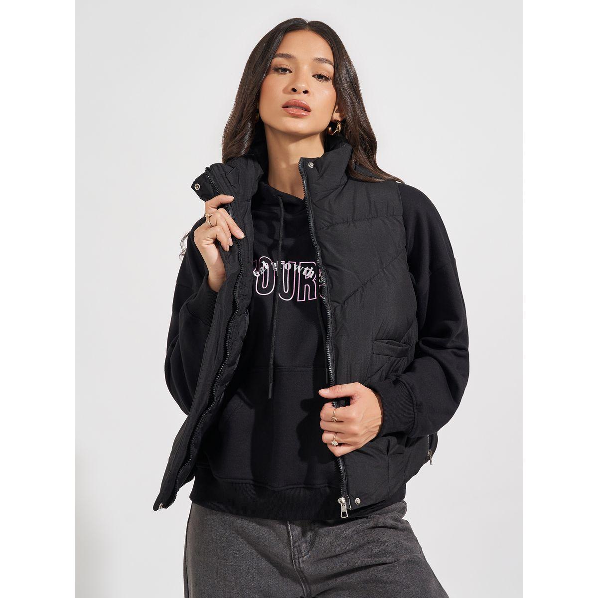 جاكيت مبطن بلا أكمام مع قصة عادية-women-winterwear-coatsandjackets-jackets-image-1