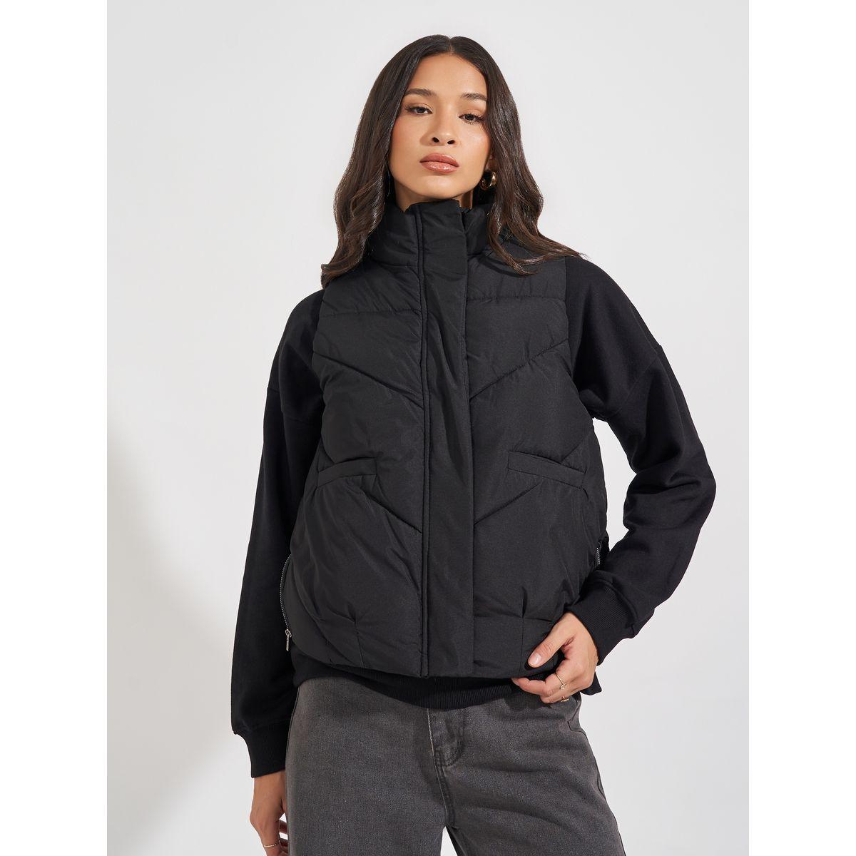 جاكيت مبطن بلا أكمام مع قصة عادية-women-winterwear-coatsandjackets-jackets-image-3