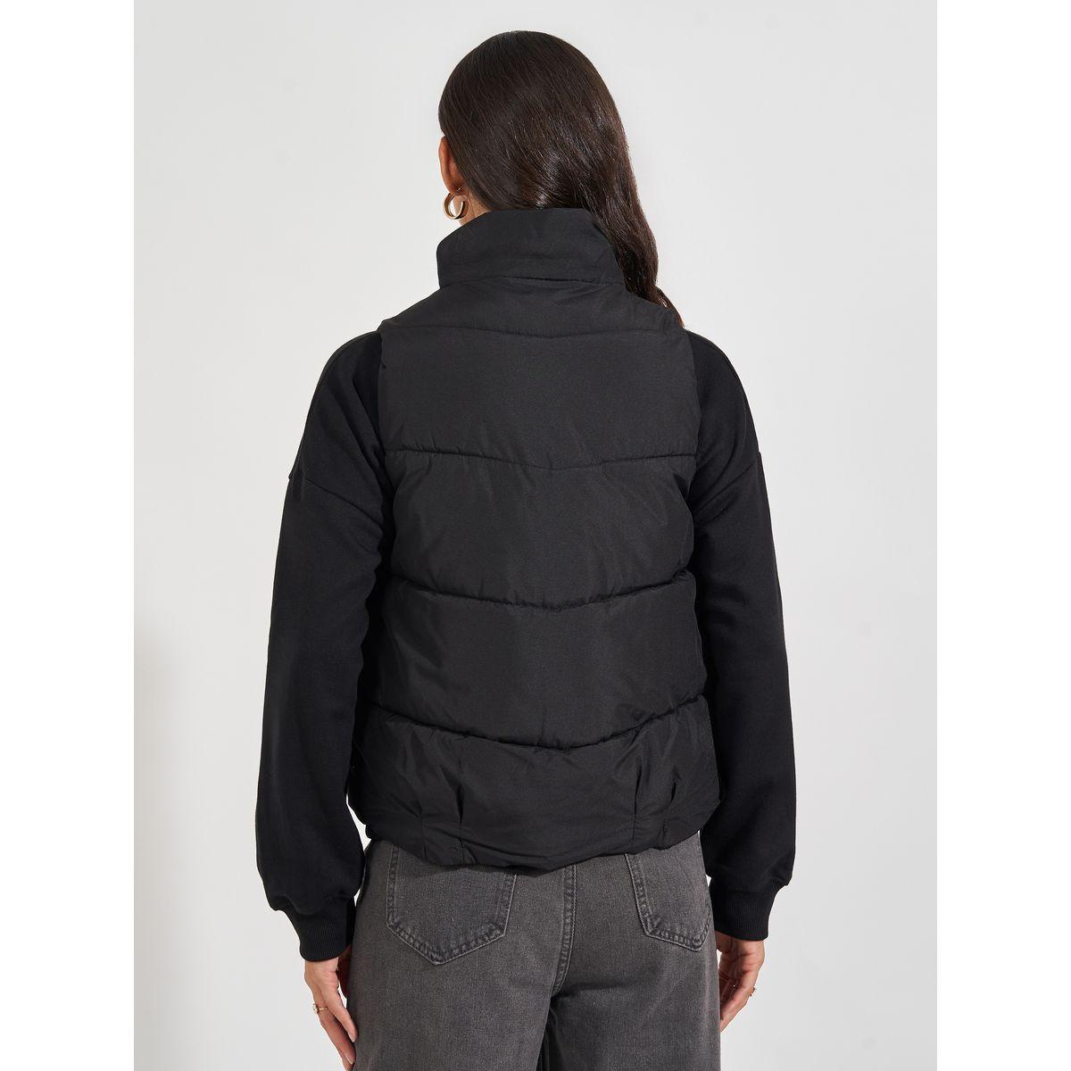 جاكيت مبطن بلا أكمام مع قصة عادية-women-winterwear-coatsandjackets-jackets-image-6