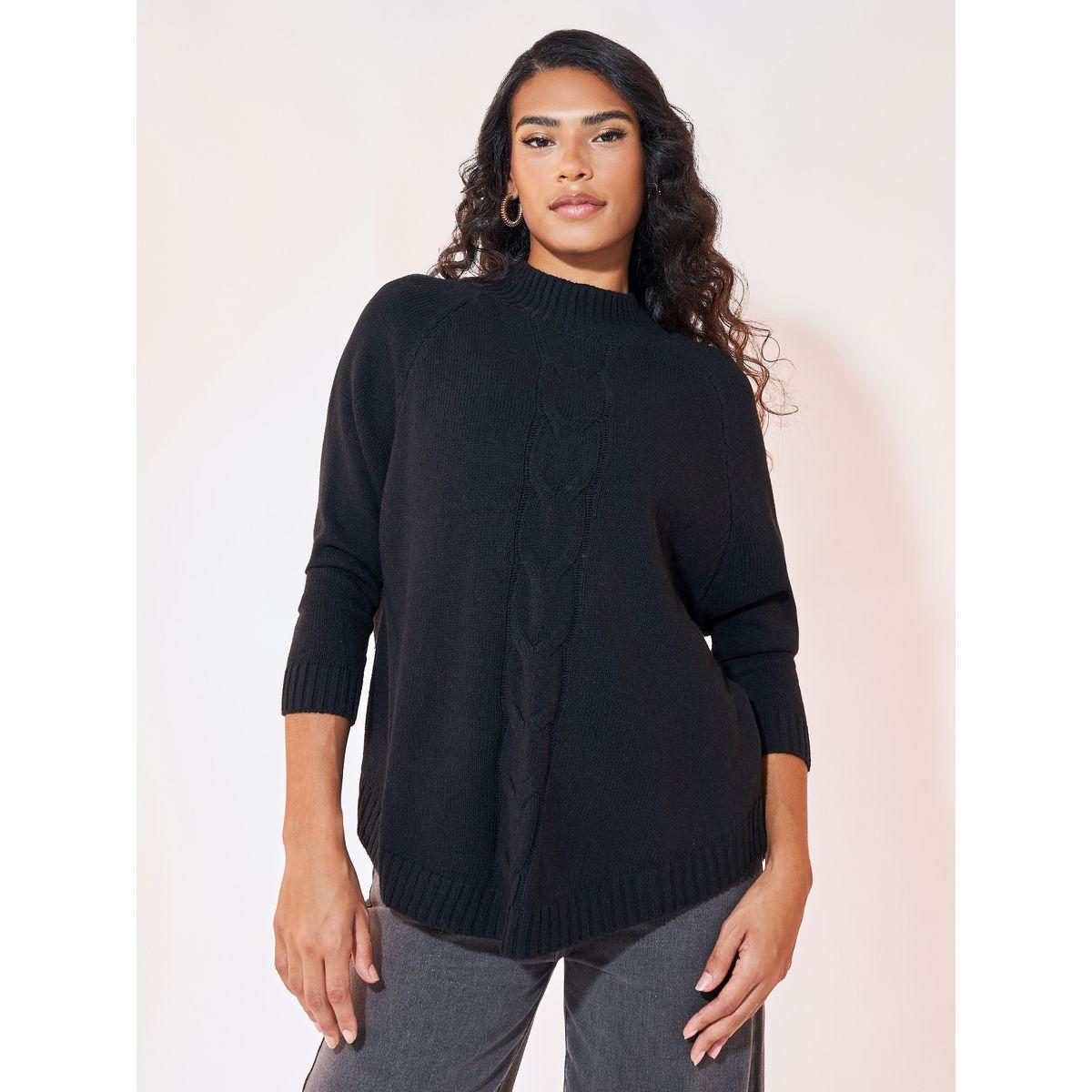 Styli Textured Cable Knit High Neck Sweater-women-clothing-cardigansandjumpers-jumpers-image-1