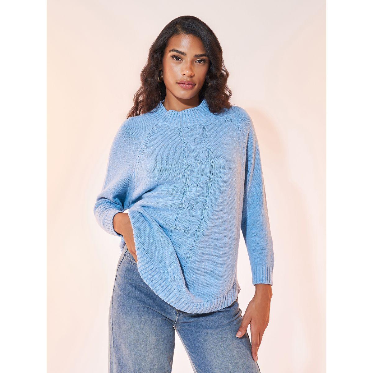 Styli Textured Cable Knit High Neck Sweater-women-clothing-cardigansandjumpers-jumpers-image-1
