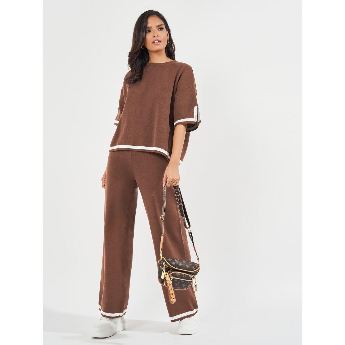 Styli Relaxed Fit Knit Top with Contrast Trim-women-clothing-shirtsandblouses-blouses-image-2