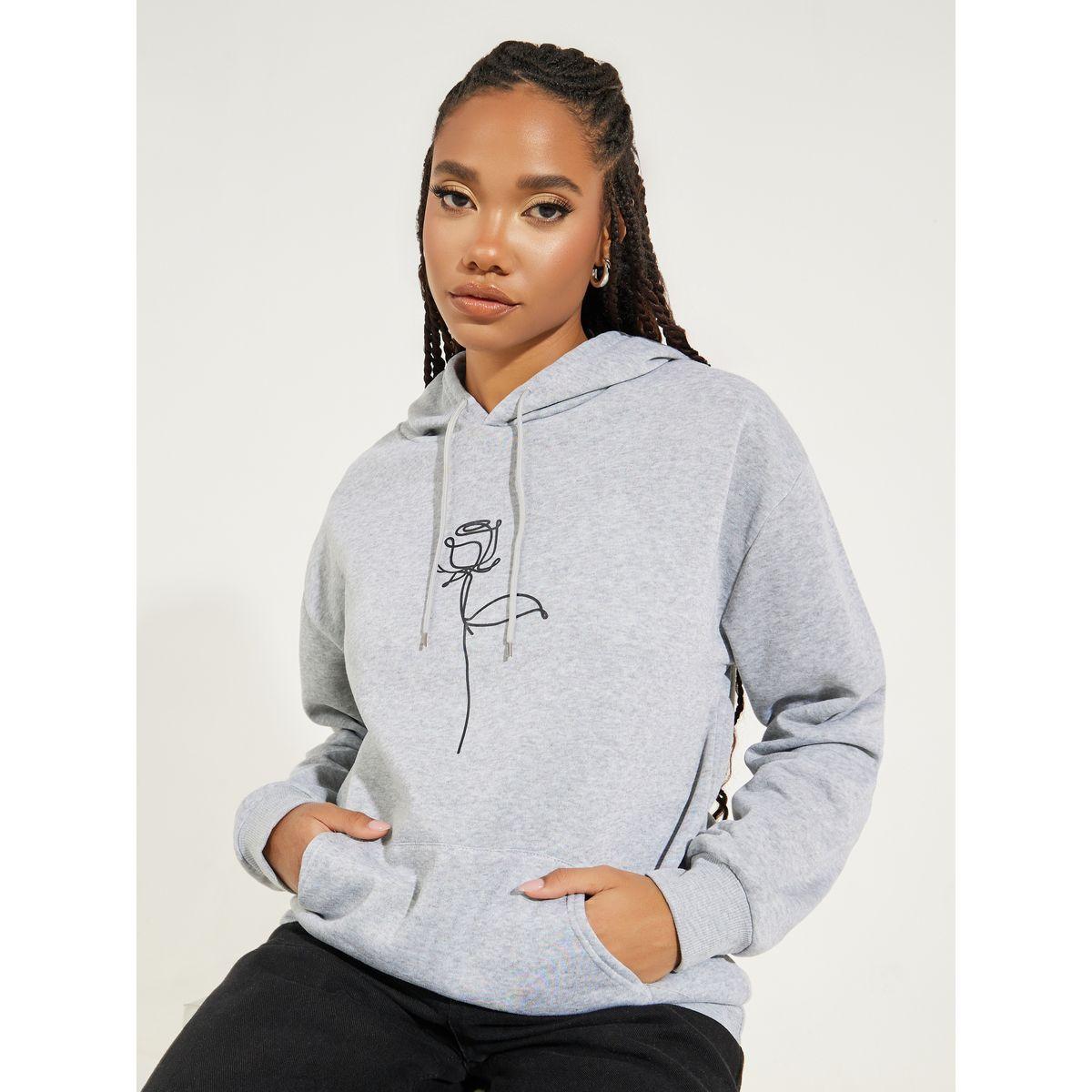 هودي مطبع بزهرة مع اكتاف منخفضة-women-clothing-hoodiesandsweatshirts-hoodies-image-1