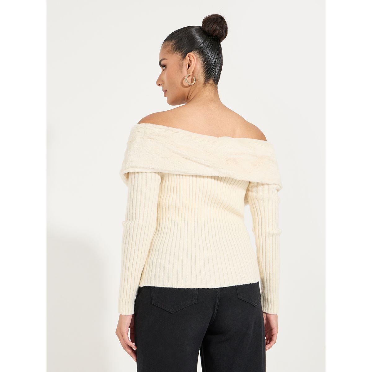 Styli Limited Off Shoulder Sweater with Zip Closure-women-clothing-cardigansandjumpers-jumpers-image-4