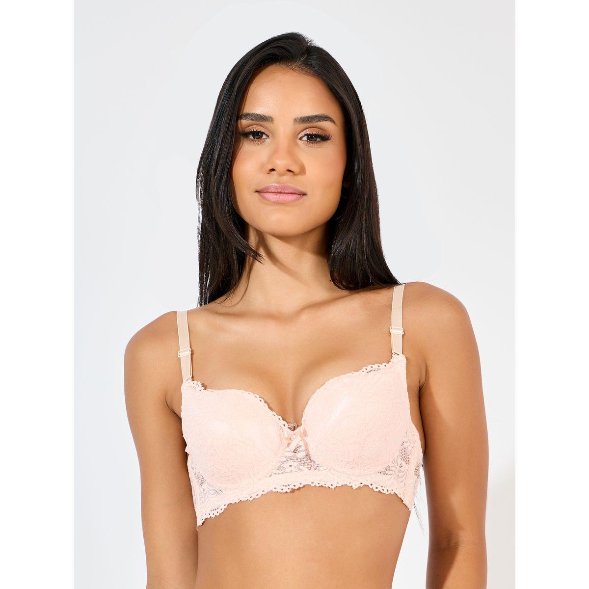 Styli Pack of 3 - Padded Wired Scalloped Edge Lace T-Shirt Bra-women-clothing-lingerie-bras-image-6