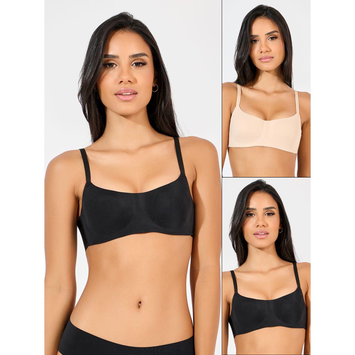Styli Pack of 2 - Padded Non Wired Bonded T-Shirt Bra-women-clothing-lingerie-bras-image-1