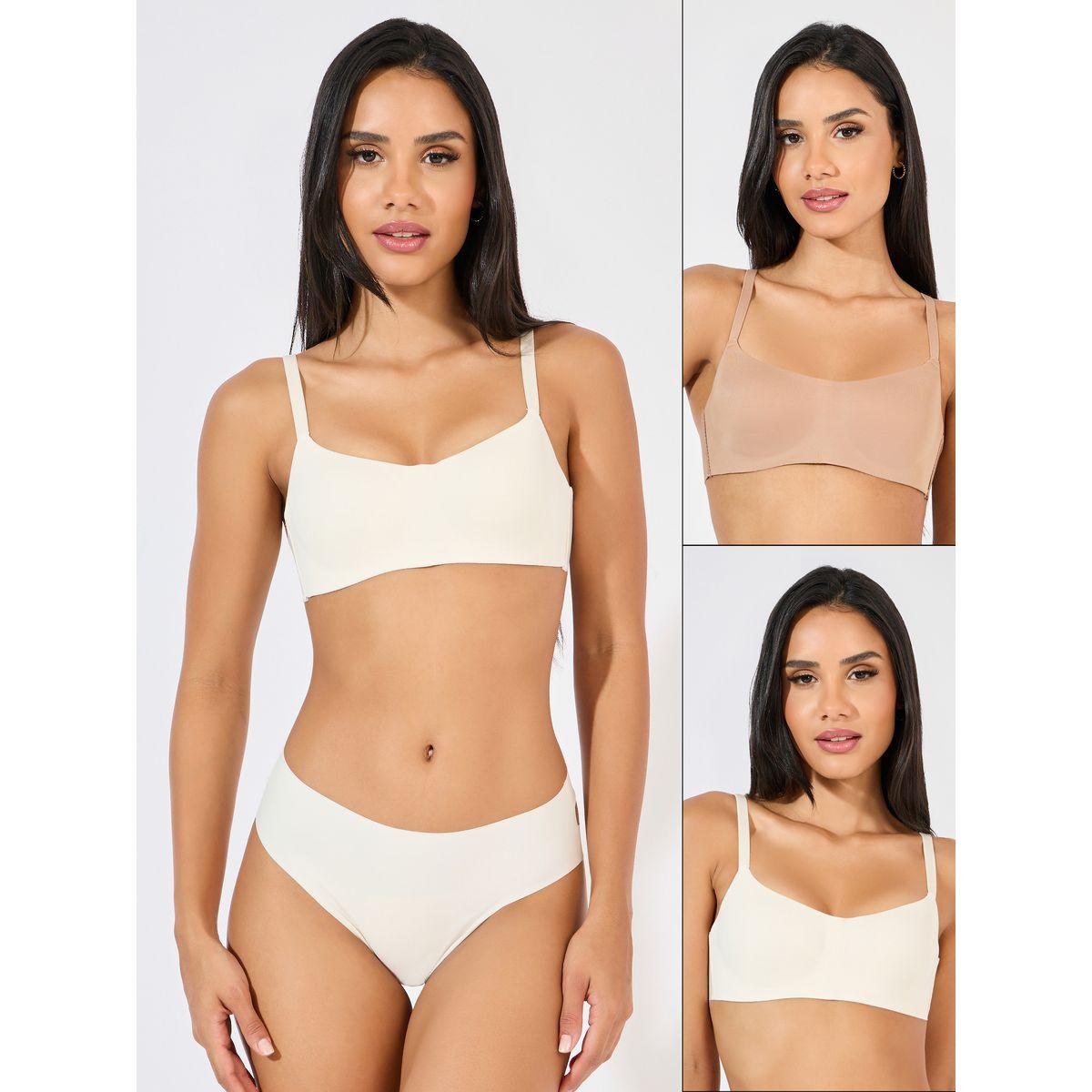 Styli Pack of 2 - Padded Non Wired Bonded T-Shirt Bra-women-clothing-lingerie-bras-image-1