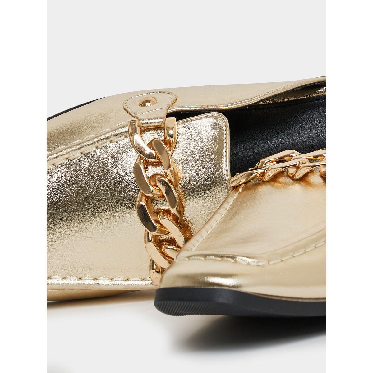 Styli Embellished Metallic Slide On Mules-women-shoes-flats-mules-image-5