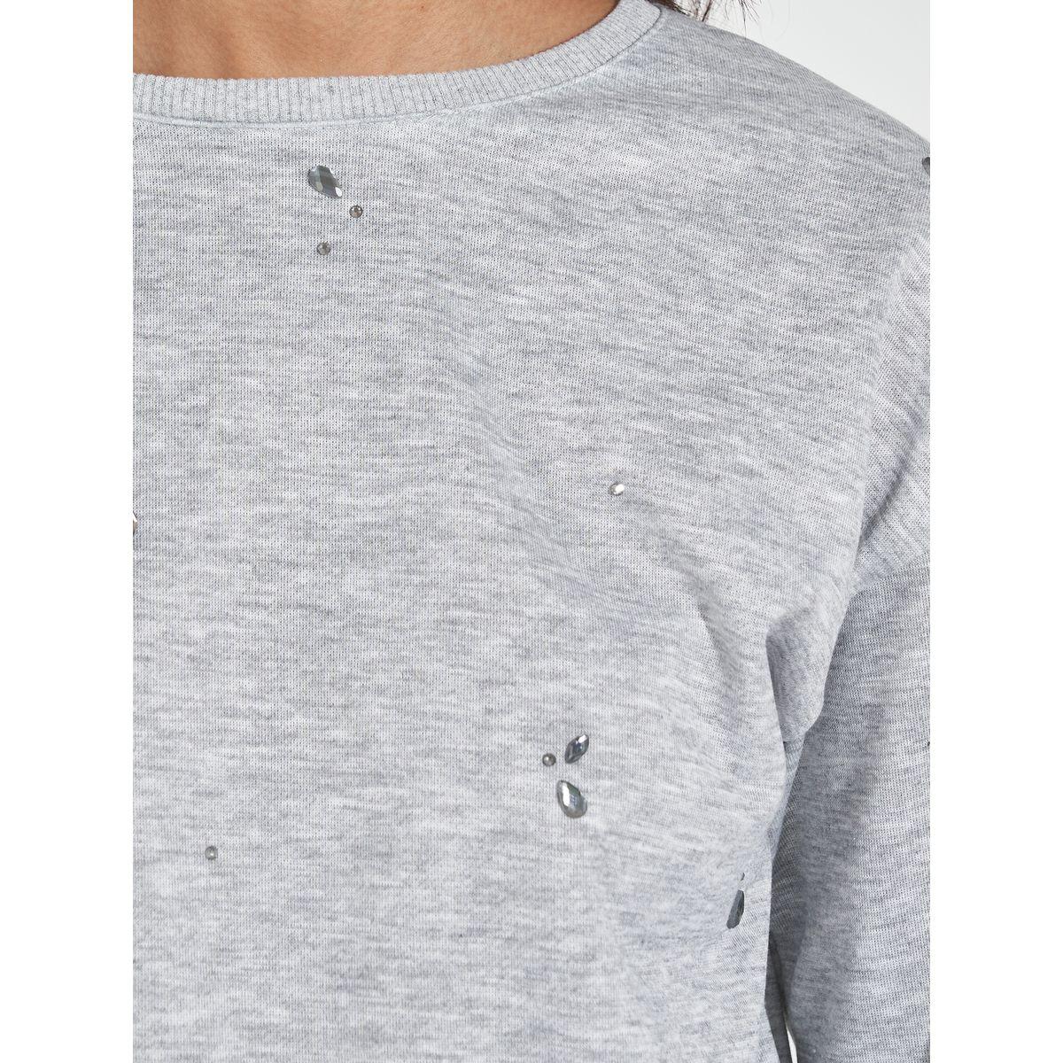 سويت شيرت فضفاض بياقة دائرية-women-winterwear-hoodiesandsweatshirts-sweatshirts-image-2