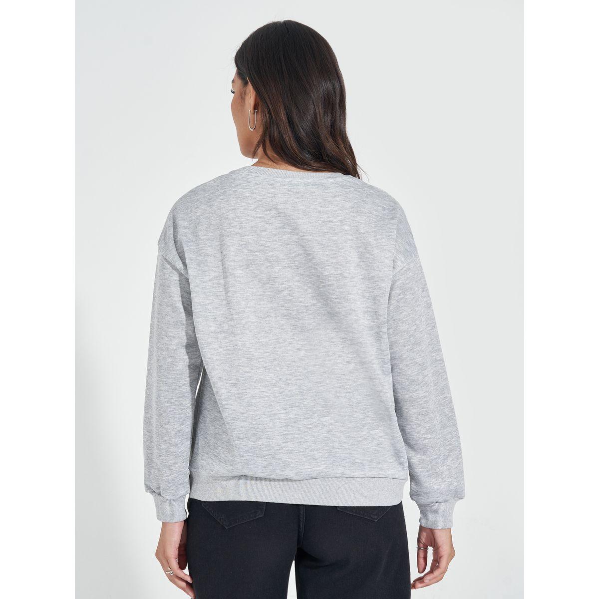 سويت شيرت فضفاض بياقة دائرية-women-winterwear-hoodiesandsweatshirts-sweatshirts-image-1