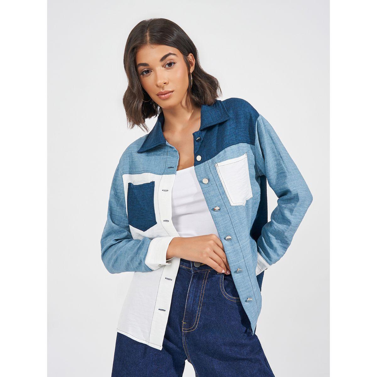 Styli Elevate Color Block Button Front Shirt-women-clothing-shirtsandblouses-shirts-image-1