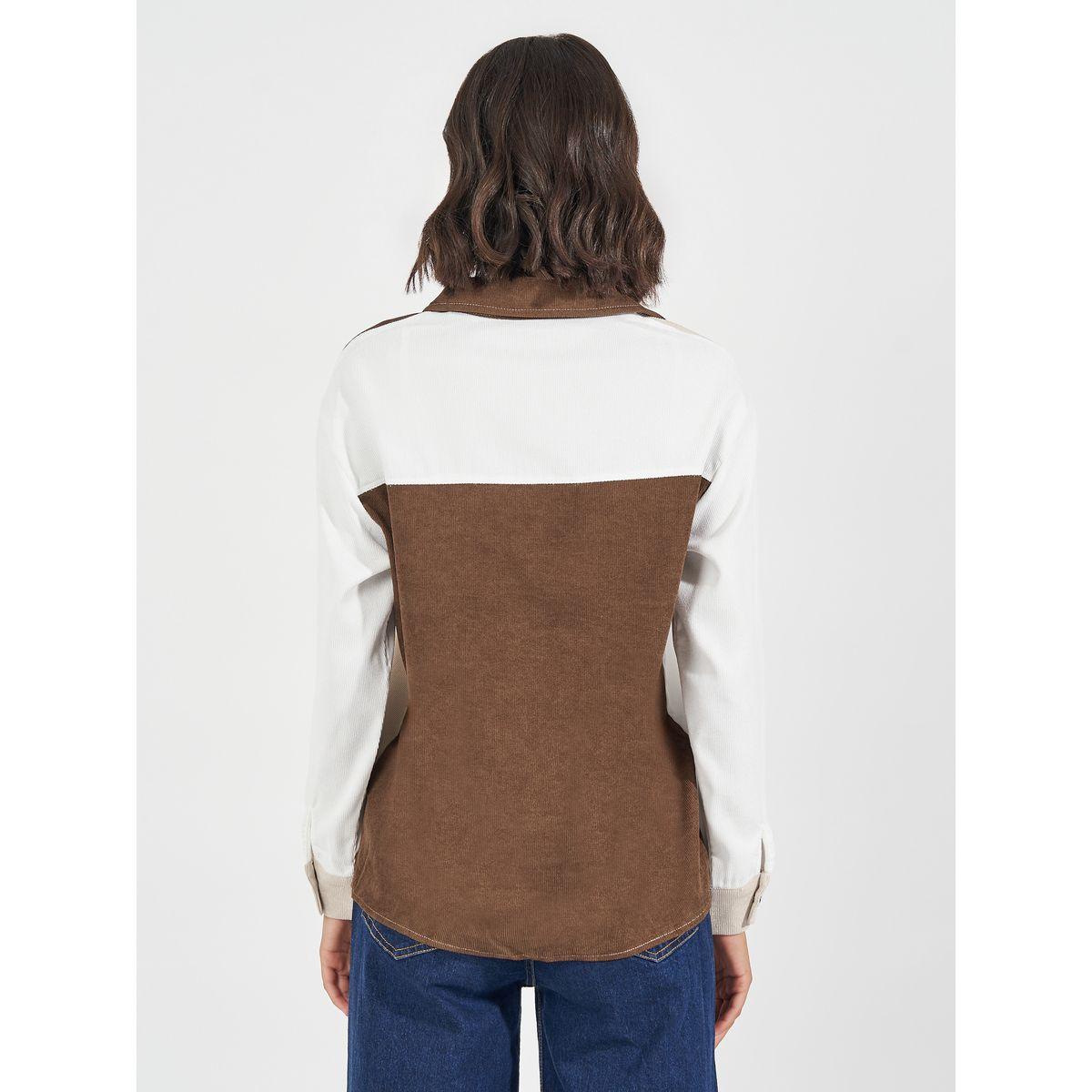 Styli Elevate Color Block Button Front Corduroy Shirt-women-clothing-shirtsandblouses-shirts-image-5