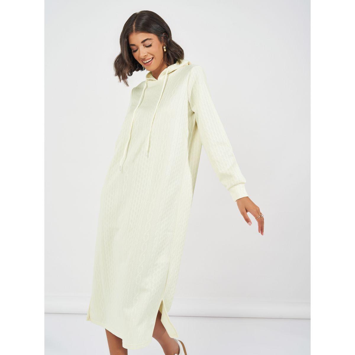 Styli Elevate Cable Knit Hooded Midi Dress-women-clothing-dresses-image-5