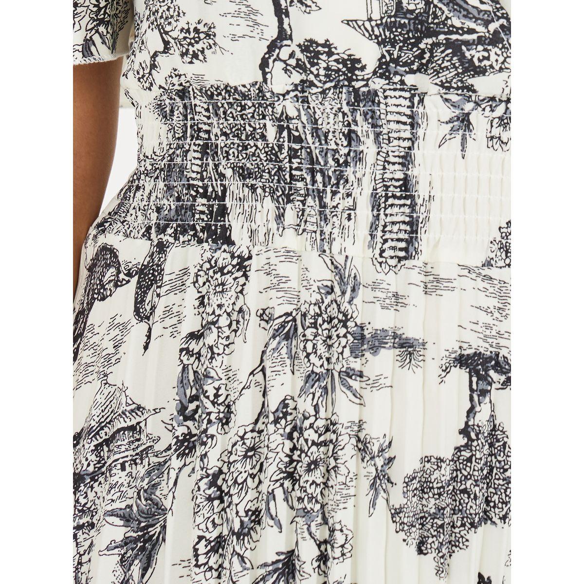 Styli All Over Print Pleated A-Line Midi Dress-women-clothing-dresses-image-3