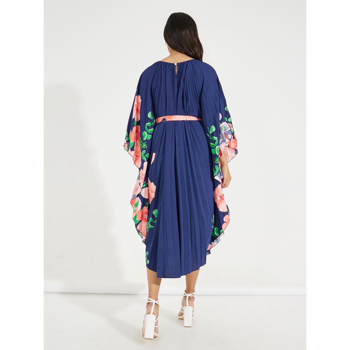 فستان ميدي مطبع بزهور مع كسرات-women-clothing-dresses-image-7