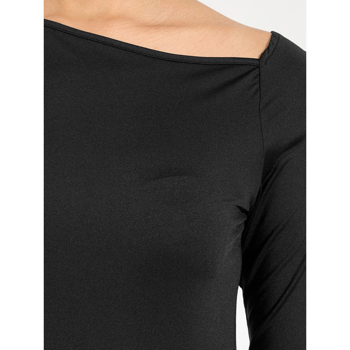 Styli Asymmetric Neck Bodycon Midi Dress-women-clothing-dresses-image-3