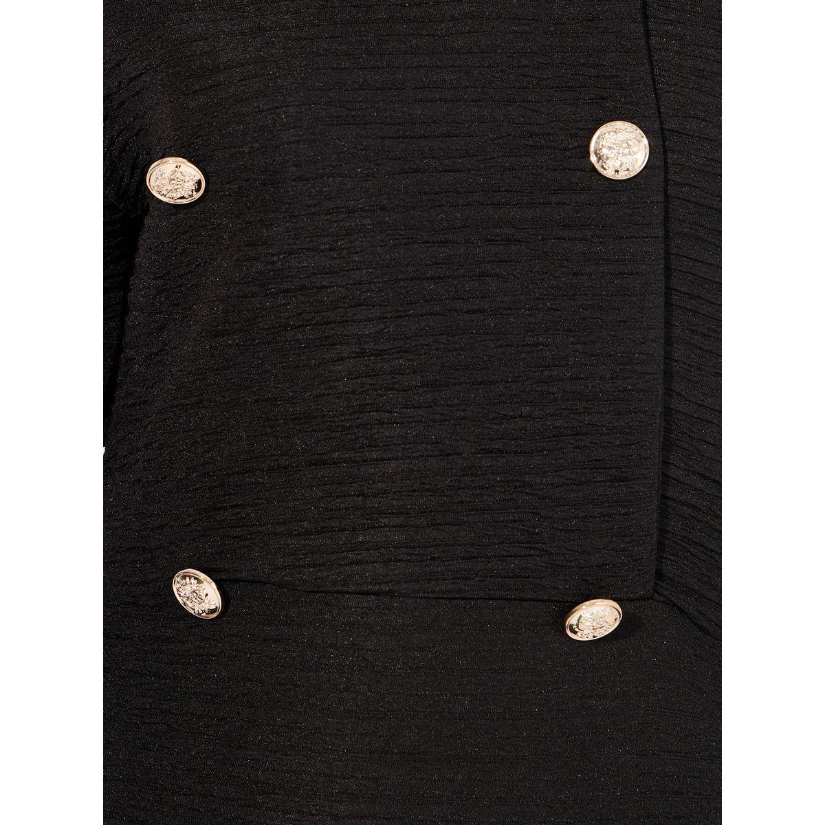 فستان طويل بديكون بياقة غير متماثلة الطول-women-clothing-dresses-image-3