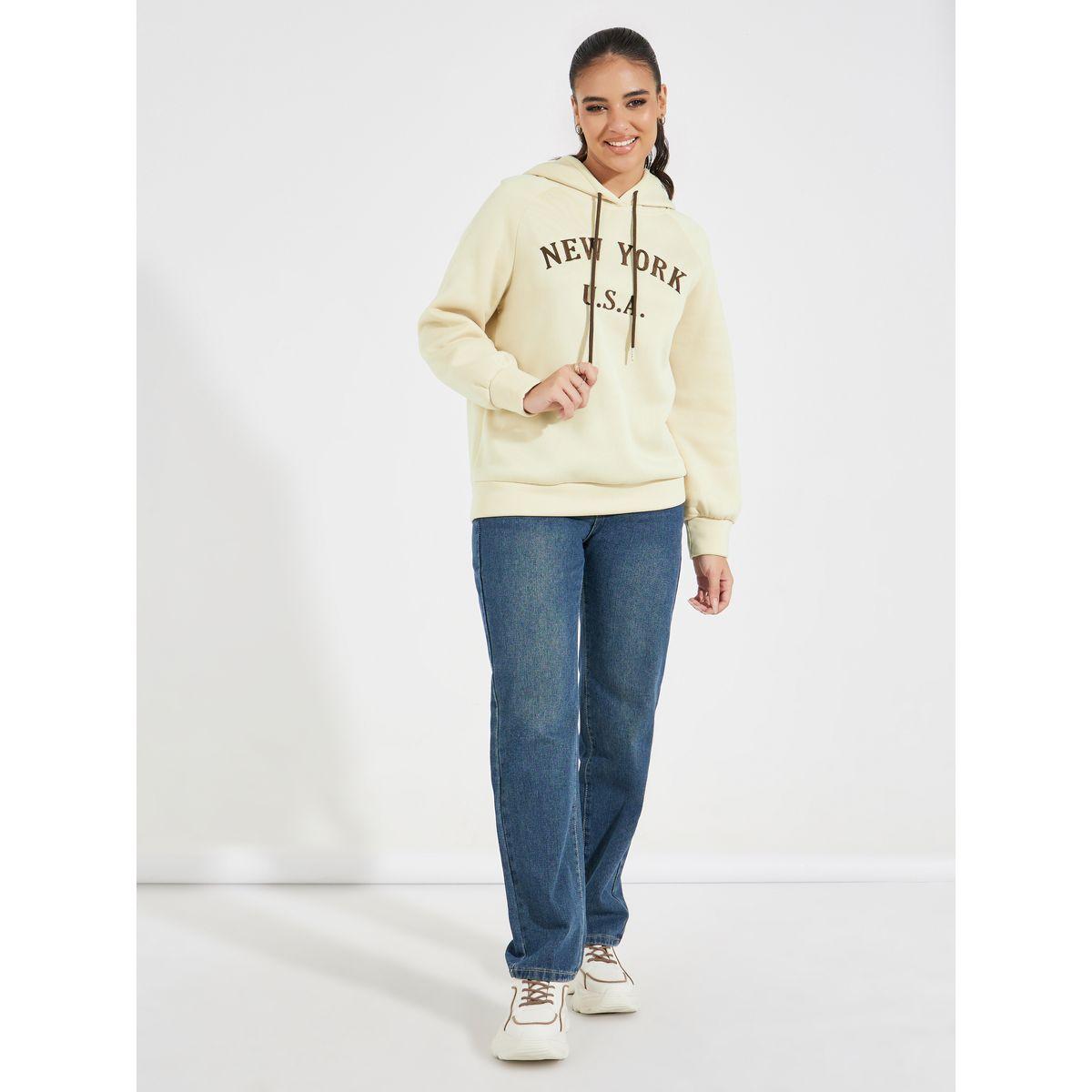 Causey X Styli  Regular Fit New York Print Hoodie-women-clothing-hoodiesandsweatshirts-hoodies-image-2