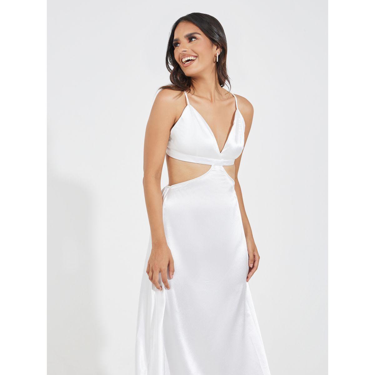 Causey X Styli  Satin Plunge Neck Cut-Out Detail Maxi Dress-women-clothing-dresses-image-5