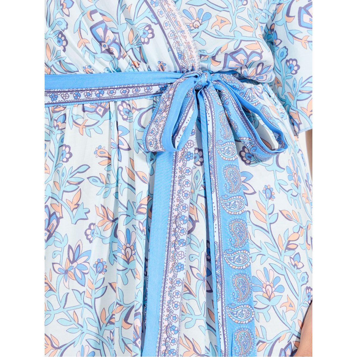 فستان طويل مطبع بزهور مع حافة واسعة كوزي × ستايلي-women-clothing-dresses-image-3