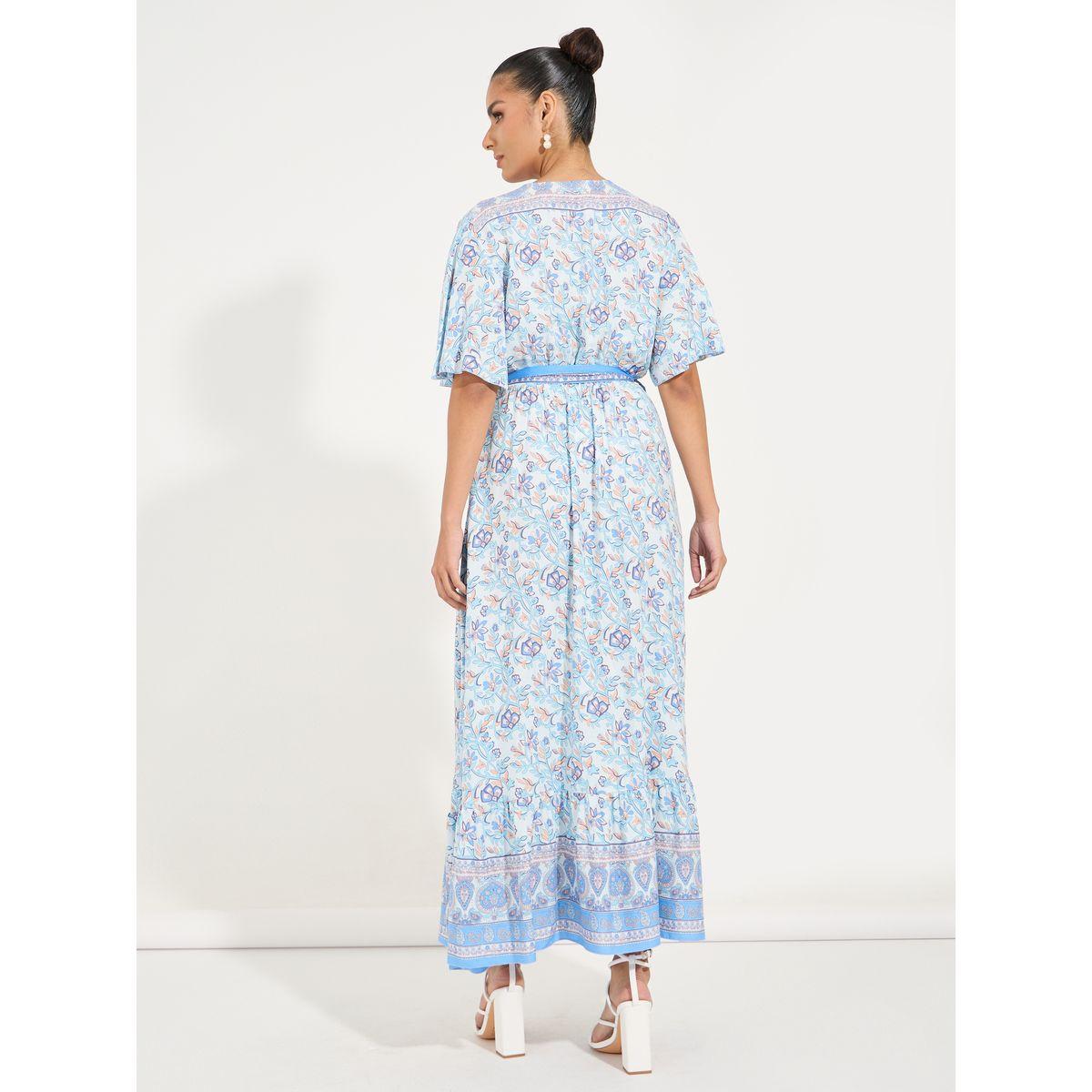 فستان طويل مطبع بزهور مع حافة واسعة كوزي × ستايلي-women-clothing-dresses-image-6