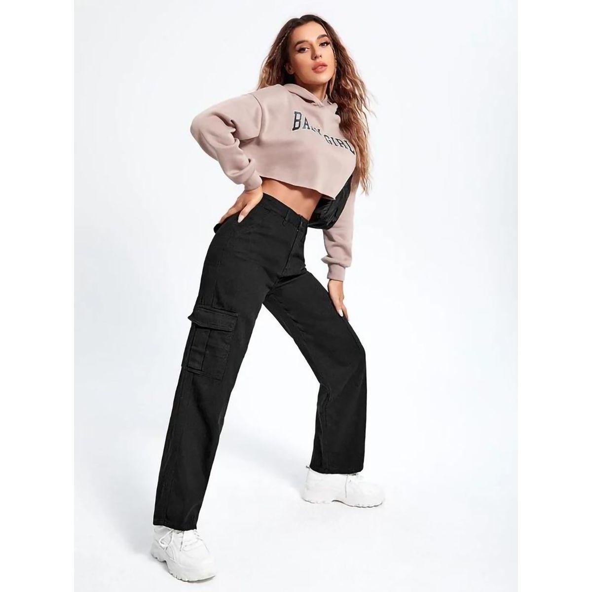 Kotty Solid Relaxed Fit Cargo Jeans-women-clothing-bottoms-jeans-image-4