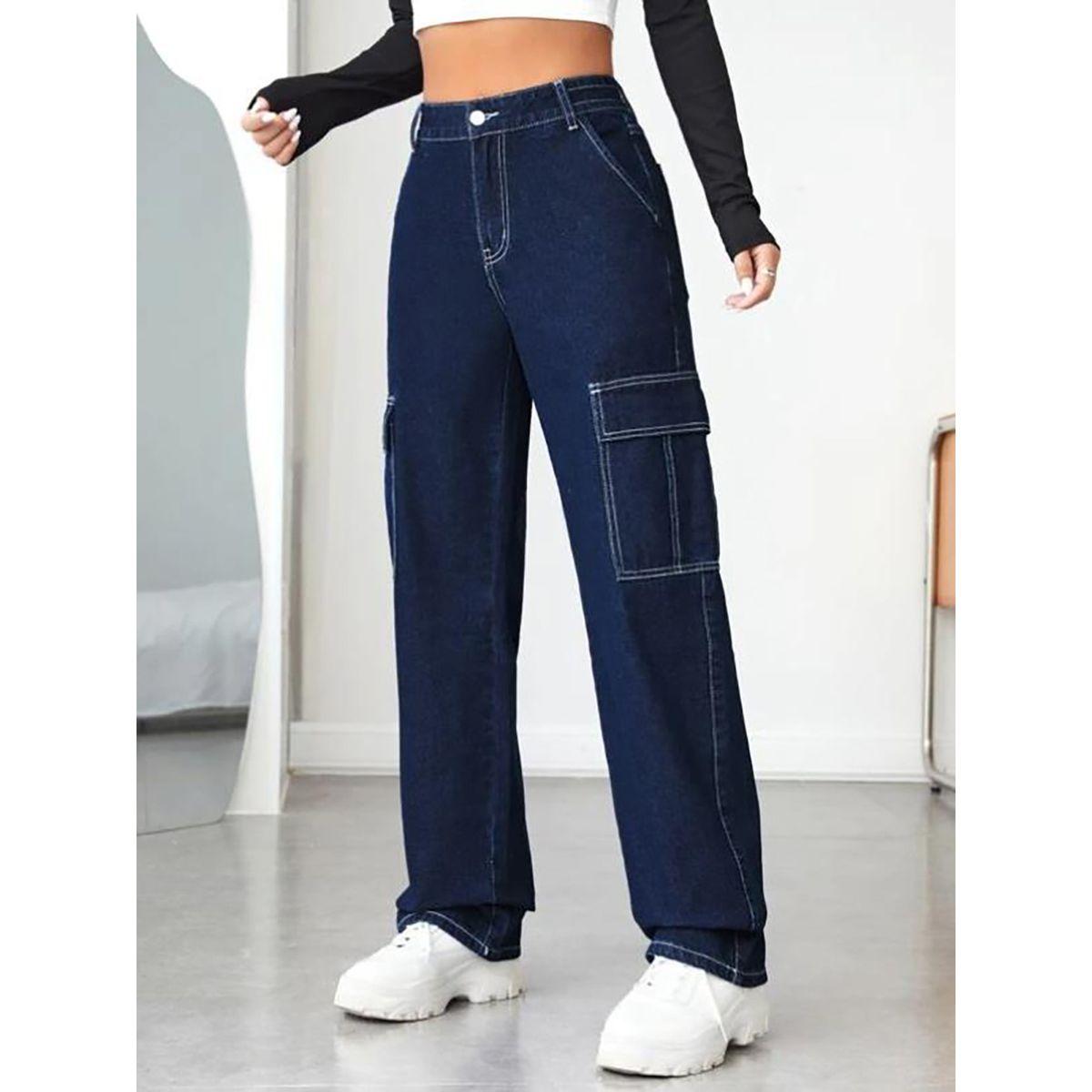 Kotty High Rise Relaxed Fit Cargo Jeans-women-clothing-bottoms-jeans-image-1