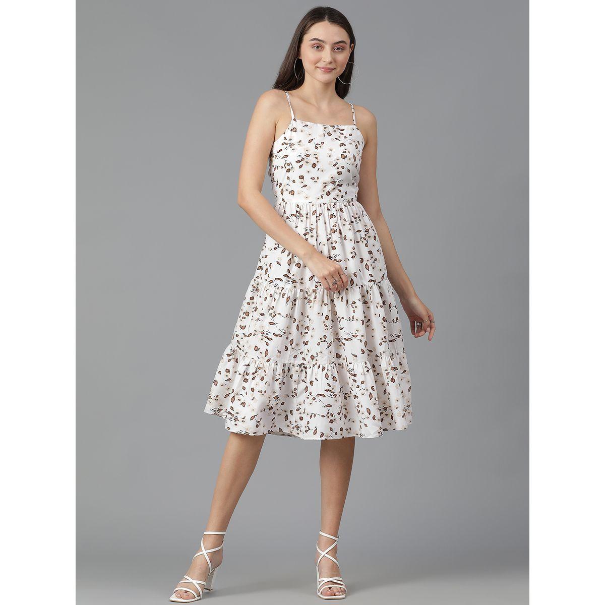 فستان ميدي بحمالات مع كسرات واربطة كوتي × ستايلي-women-clothing-dresses-image-5
