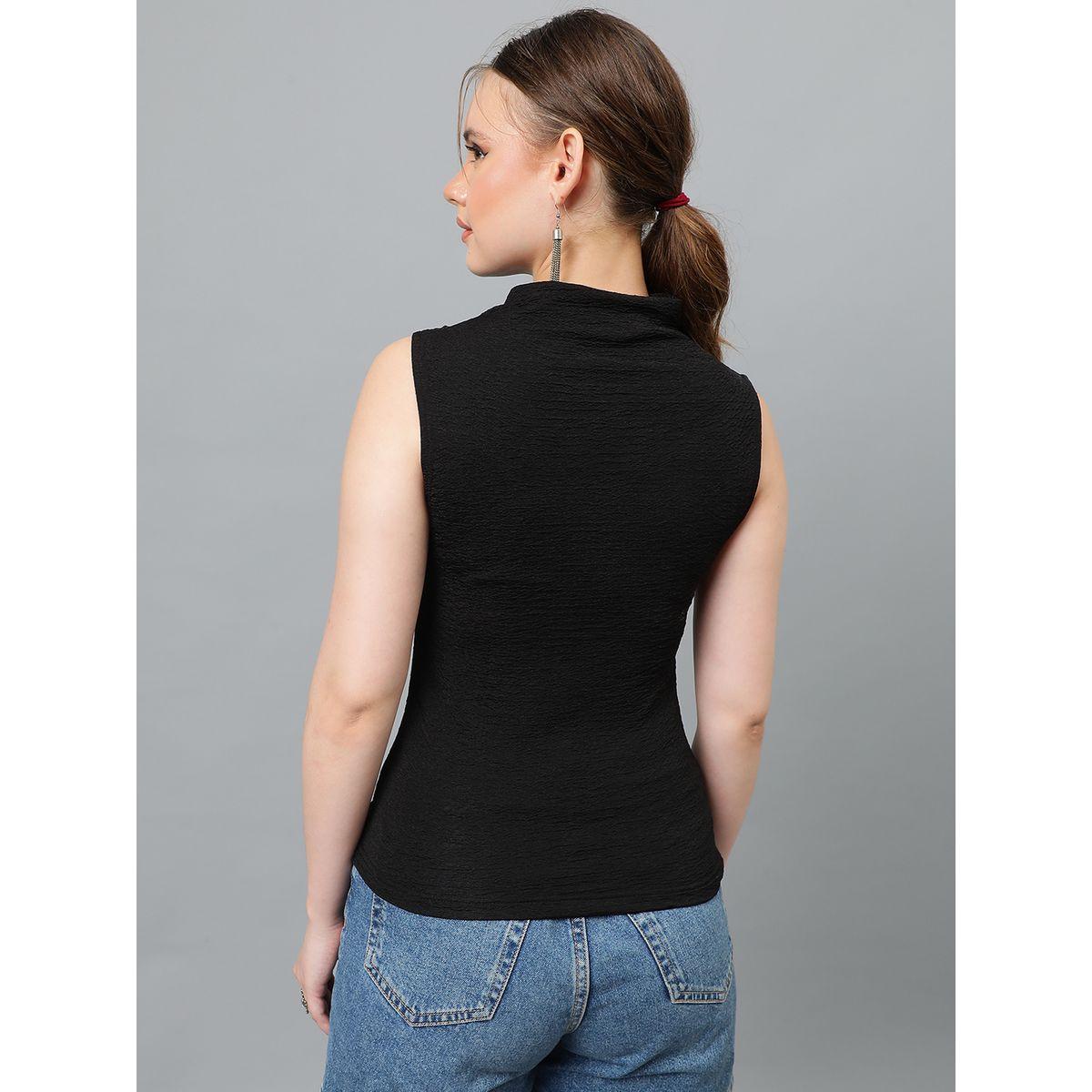 Kotty X Styli  Textured Sleeveless Fitted Top-women-clothing-shirtsandblouses-blouses-image-5