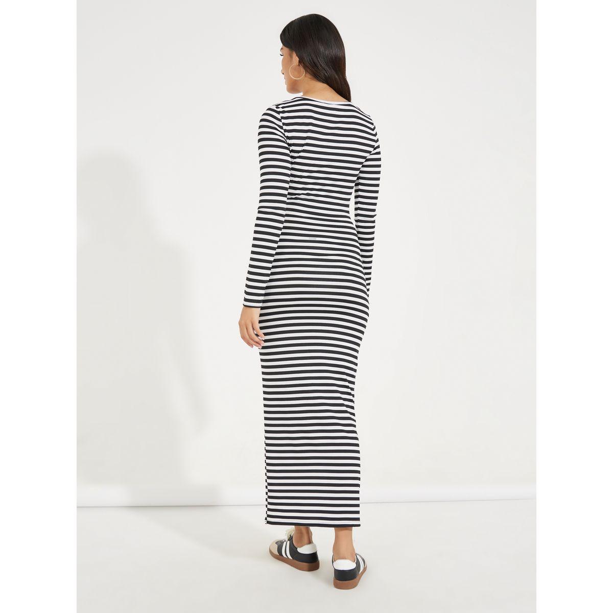 Styli Square Neck Striped Bodycon Maxi Dress-women-clothing-dresses-image-6