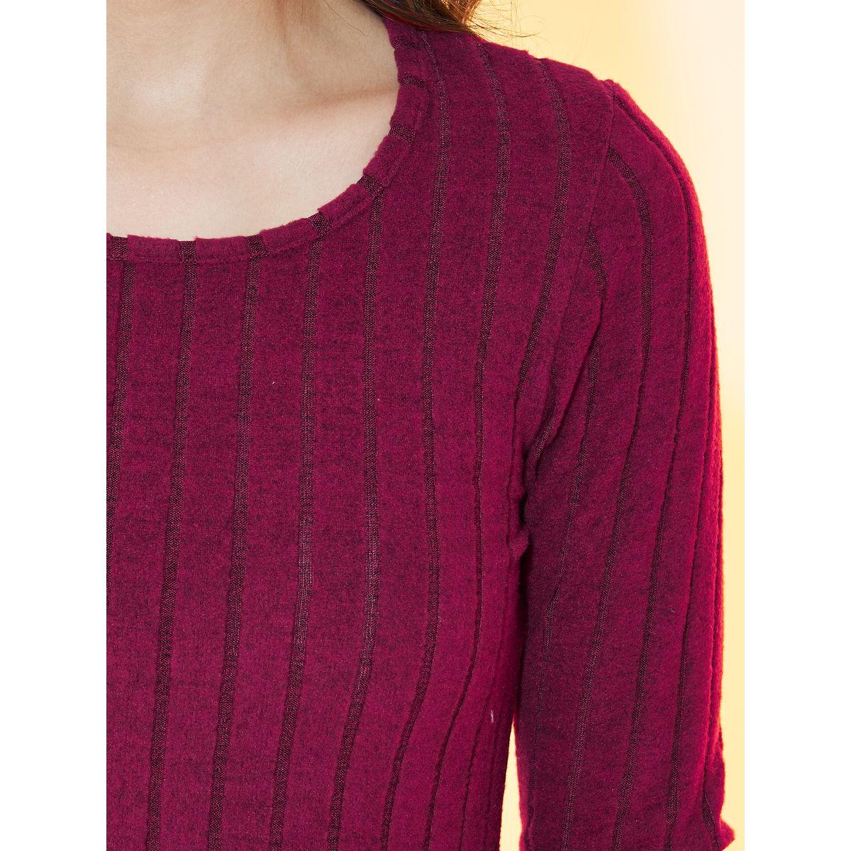 Styli Textured Knit A-Line Maxi Dress-women-clothing-dresses-image-3