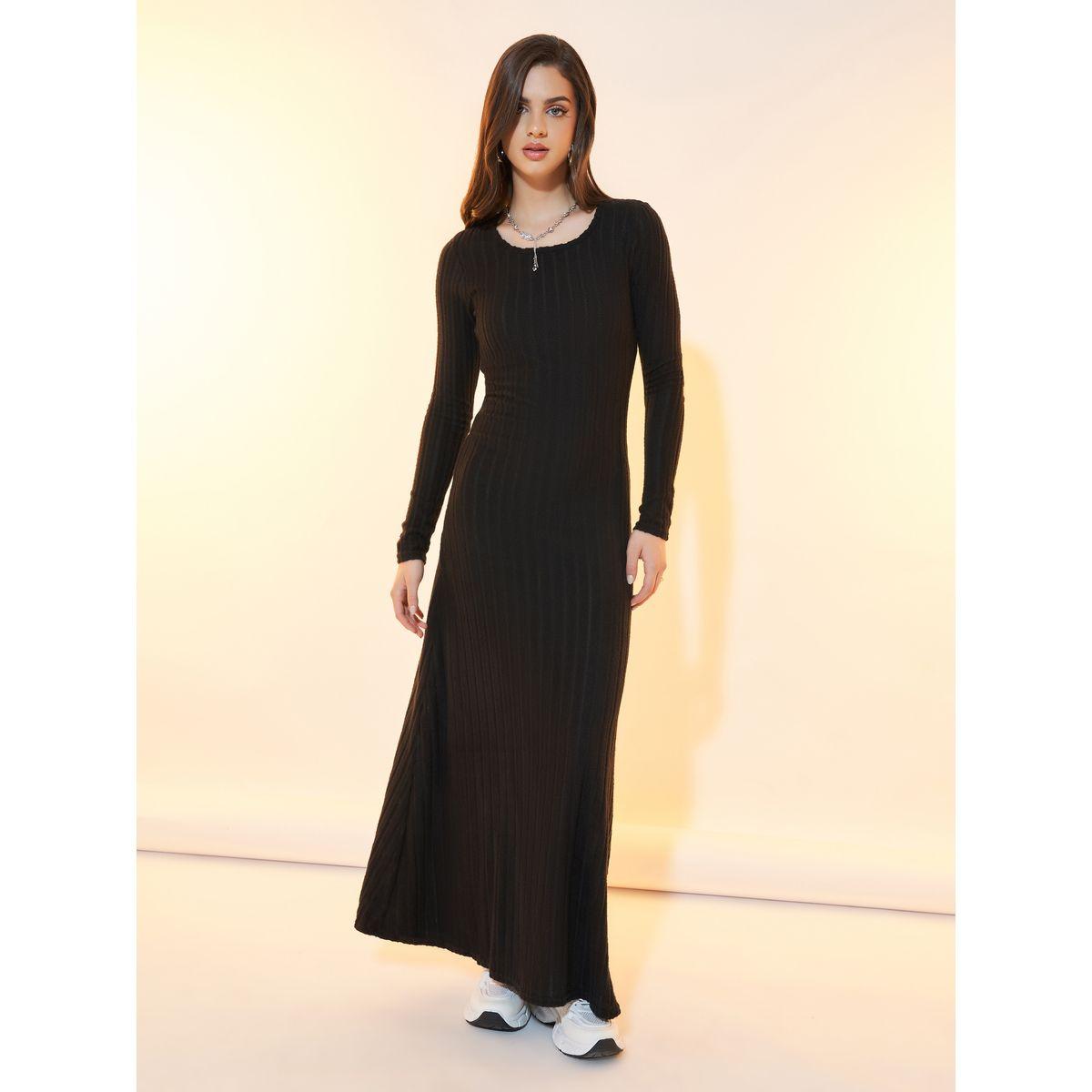 فستان طويل محبوك بتفاصيل بارزة الملمس-women-clothing-dresses-image-5
